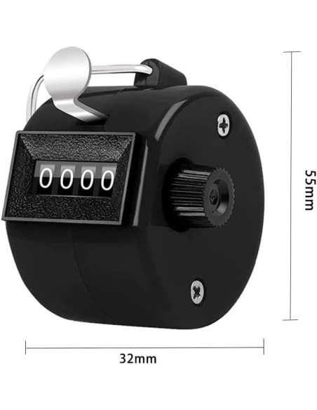 Contador Mecánico Portátil HZXSDEG 4 Dígitos para Entrenamiento