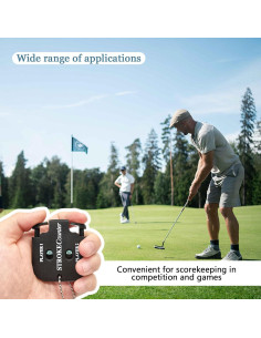 Contador de Golpes de Golf Medsuo 2 Pcs Clicker Portátil 2
