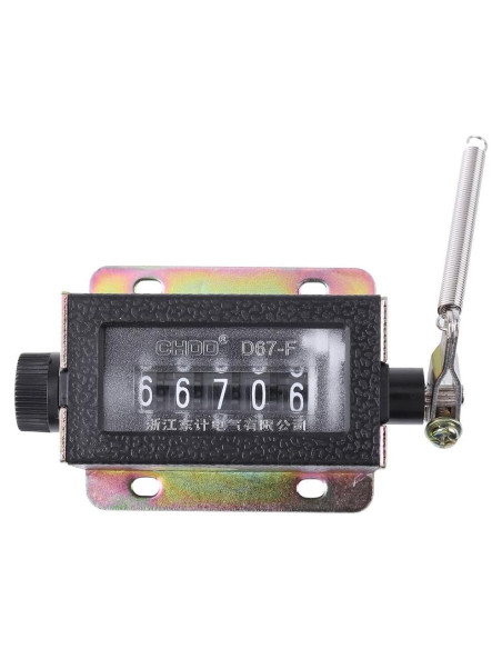 Contador Mecánico Manual Fdit 5 Dígitos para Maquinaria Textil