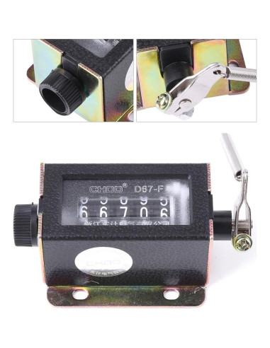 Contador Mecánico Manual Fdit 5 Dígitos para Maquinaria Textil