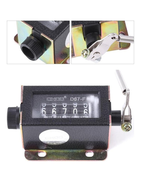 Contador Mecánico Manual Fdit 5 Dígitos para Maquinaria Textil