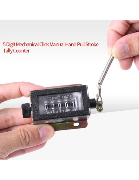 Contador Mecánico Manual Fdit 5 Dígitos para Maquinaria Textil