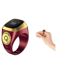 Contador de Anillo Inteligente Tasbih Anlising Marrón 20mm