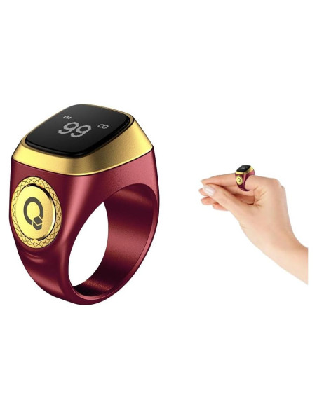 Contador de Anillo Inteligente Tasbih Anlising Marrón 20mm