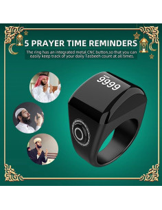 Anillo Inteligente Qomkky 20mm OLED Impermeable Contador Digital 2