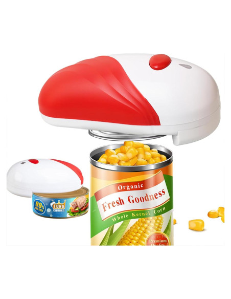 Abrelatas Eléctrico AQUOX CO001 Automático Sin Manos Rojo