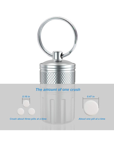 Triturador de Pastillas MEECN Acero Inoxidable Impermeable