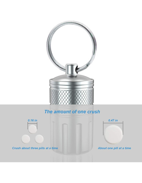 Triturador de Pastillas MEECN Acero Inoxidable Impermeable