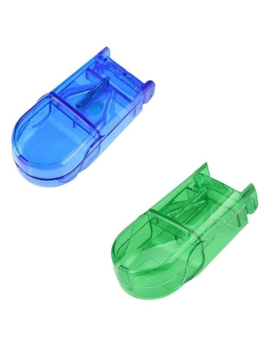 Cortador y triturador de pastillas Junfamilee 2 piezas