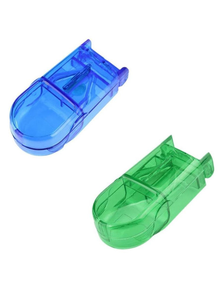 Cortador y triturador de pastillas Junfamilee 2 piezas