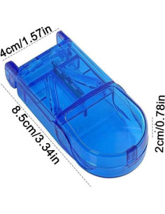 Cortador y triturador de pastillas Junfamilee 2 piezas 2