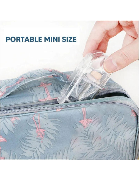 Cortador y triturador de pastillas Junfamilee 2 piezas