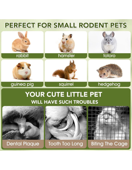 12 Palitos de Masticar para Conejos Jorewood - Heno Timothy