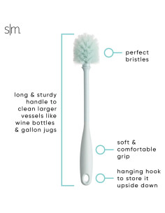 Cepillo de Botellas Simple Moderno Gris Salvia 35 cm 2