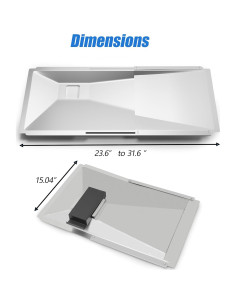 Trampa de Grasa Ajustable ZCLYUYA para Parrilla de Gas 3/4/5 Quemadores 2