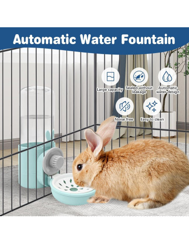 Dispensador de Agua para Conejos Kathson 0.5L Sin Goteo