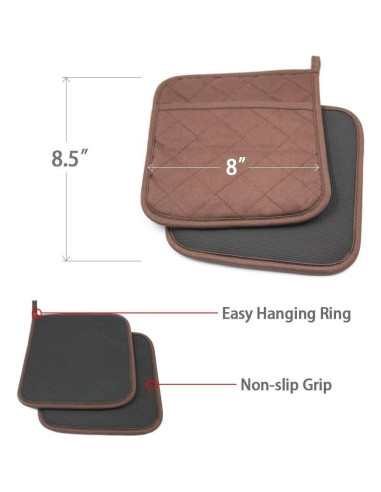 Almohadillas Térmicas YEKOO 20.3x21.6cm Resistentes al Calor