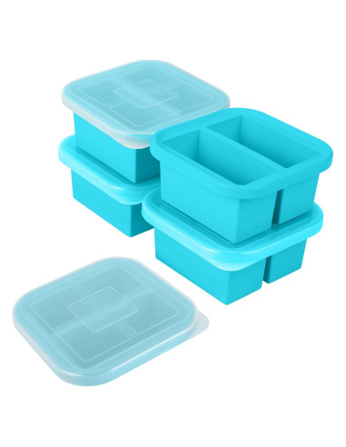 Bandeja de Congelación de Silicona NAKTOW - 4 Contenedores 250ml