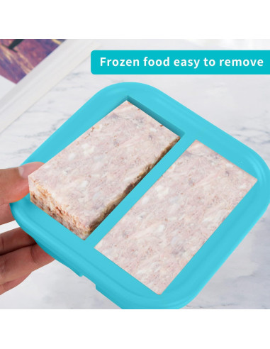 Bandeja de Congelación de Silicona NAKTOW - 4 Contenedores 250ml