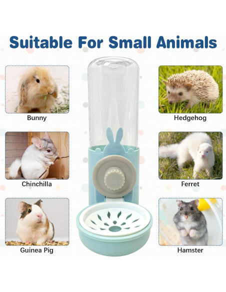 Dispensador de Agua para Conejos Kathson 0.5L Sin Goteo