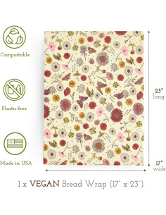 Envoltura de Pan Vegana Bee's Wrap 58x43 cm Ecológica 2