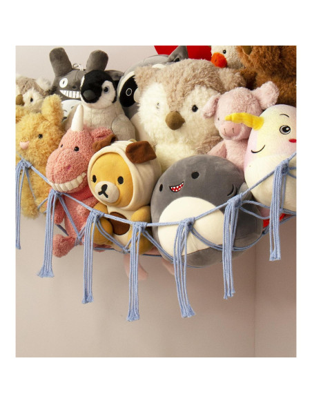 Hamaca de Almacenamiento Grande Mirolam Azul Bebé 140x105 cm