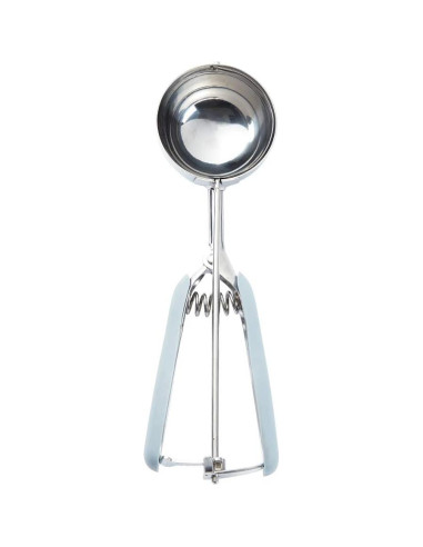 Cucharón de Helado Restaurantware 4 Onzas Acero Inoxidable Gris