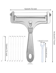 Cortador de Queso de Alambre Gosknor con 8 Cables Repuestos 2