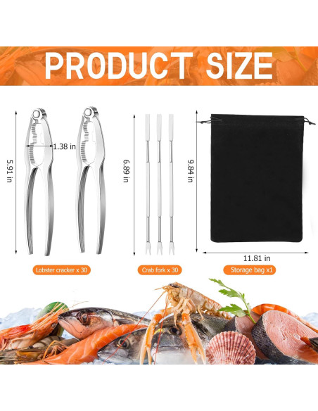 Juego de Herramientas para Mariscos Zhehao - 61 Piezas