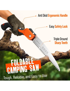 Sierra Plegable Craft911 de 28 cm - Hoja SK5 para Jardinería 2