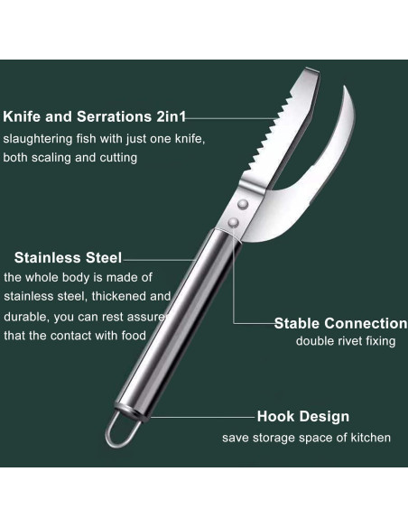 Cuchillo de Vientre de Pescado UGpine 10.16 cm Acero Inoxidable