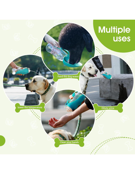 Botella de Agua para Perros Superdesign 580ML Azul Portátil