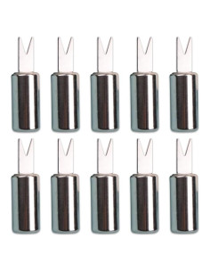 10 Sujetadores de Mazorcas de Maíz ZORZA Acero Inoxidable