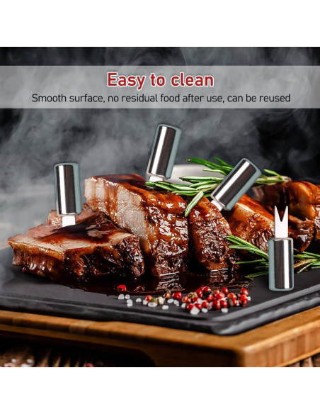 10 Sujetadores de Mazorcas de Maíz ZORZA Acero Inoxidable