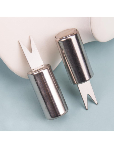 10 Sujetadores de Mazorcas de Maíz ZORZA Acero Inoxidable