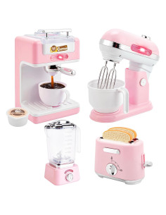 Juego de Cocina Juguete DYNASTY para Niñas 3 a 5 Años 4 en 1