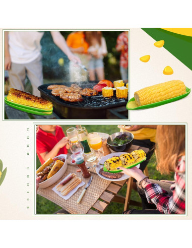 Platos de Maíz Melamina Antideslizantes Teenyyou - 4 Pcs