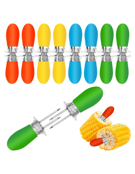 16 Piezas Sujetadores de Maíz Acero Inoxidable ZMFeng