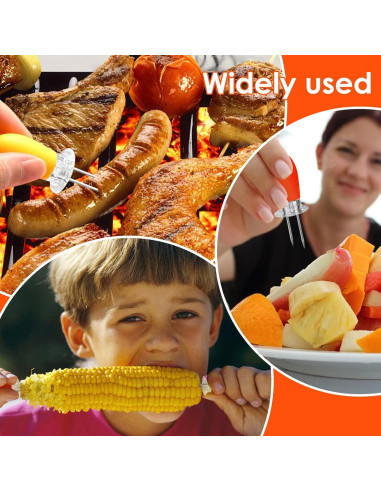 16 Piezas Sujetadores de Maíz Acero Inoxidable ZMFeng