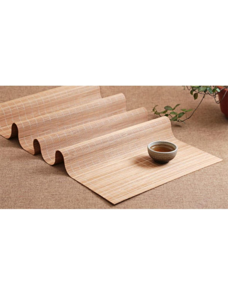 Camino de Mesa de Bambú Homeemoh 40cm x 1m Resistente al Calor