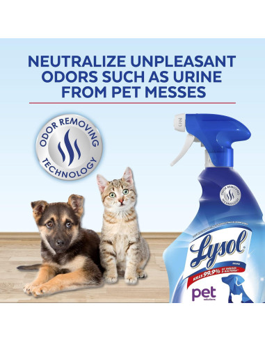 Lysol Spray Limpiador Desinfectante para Mascotas 946ml