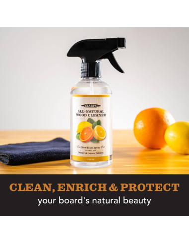 Limpiador Natural para Tablas de Cortar CLARK'S 355ml