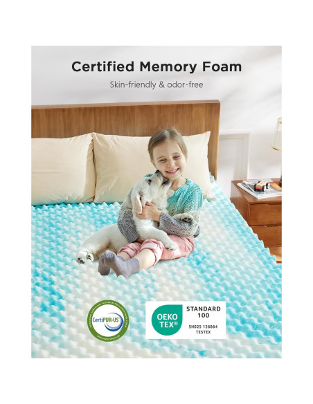 Colchón Viscoelástico PERLECARE 5 cm Twin XL Refrigerante