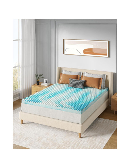 Colchón Viscoelástico PERLECARE 5 cm Twin XL Refrigerante