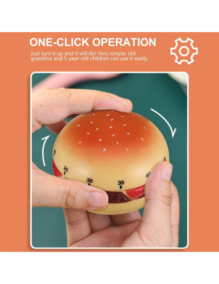 Temporizador Mecánico de Cocina Cabilock Hamburguesa 60 Min