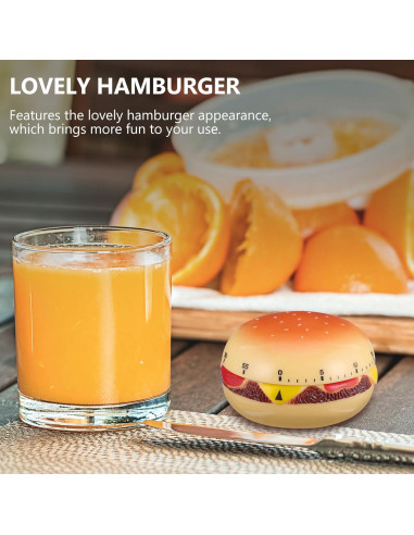 Temporizador Mecánico de Cocina Cabilock Hamburguesa 60 Min