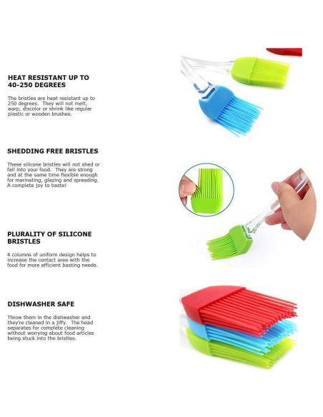 Brocha de Silicona Silcony 17.78 cm - Apta para Lavavajillas