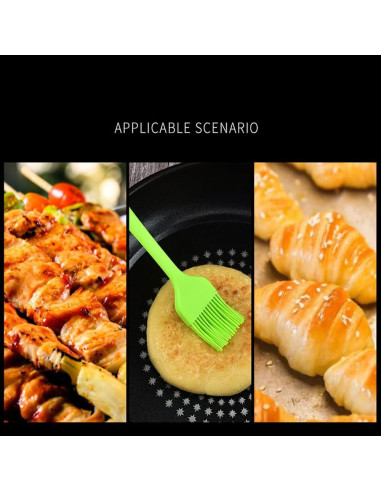 Set de Brochas de Silicona JYYHSF para BBQ y Cocina 3 PCS Morado