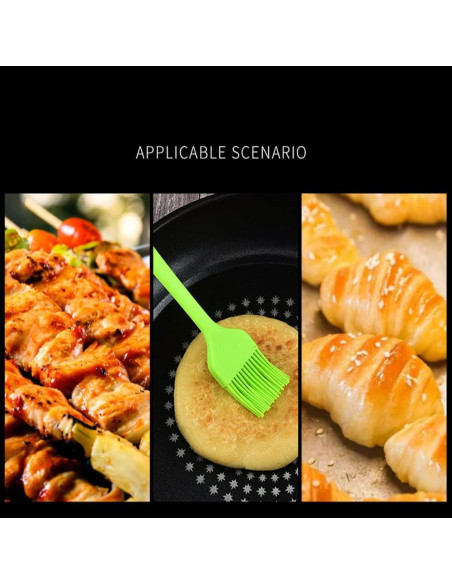 Set de Brochas de Silicona JYYHSF para BBQ y Cocina 3 PCS Morado