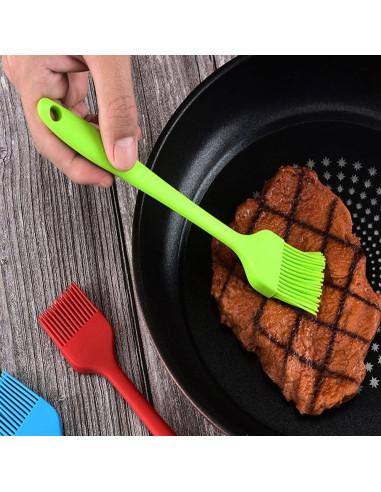 Set de Brochas de Silicona JYYHSF para BBQ y Cocina 3 PCS Morado